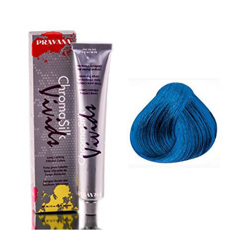 Pravana ChromaSilk Vivids Long-Lasting Vibrant Color - Blue Topaz Unisex , 3.04 Fl Oz (Pack of 1)