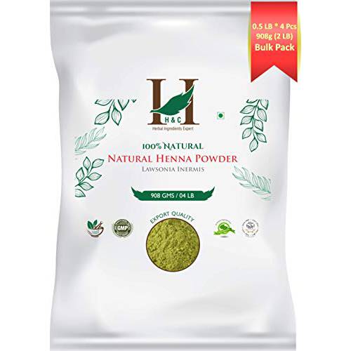 100% Natural Organically Cultivated Henna Powder Specially For Hair - Bulk Pack -Triple Sifted Henna Powder - Lawsonia Inermis (For Hair) 02 LB / 32 oz (908 gms)- No PPD no chemicals, no parabens