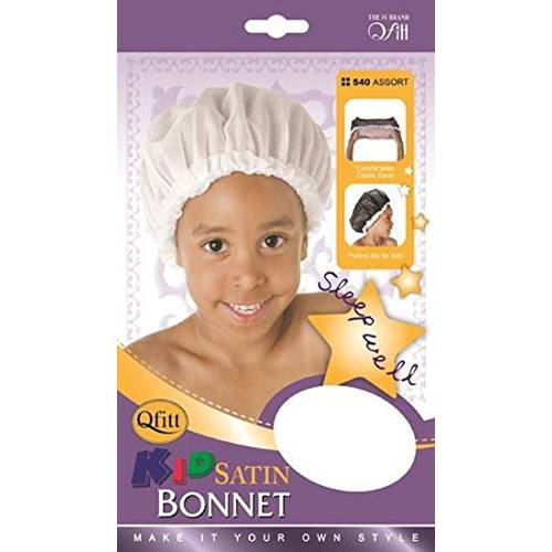 Qfitt Kid Satin Bonnet Assorted Color (Colors May Vary)