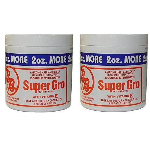 Bronner Brothers Double Strength Super Gro With Vitamin E 6 Ounce (Pack of 2)