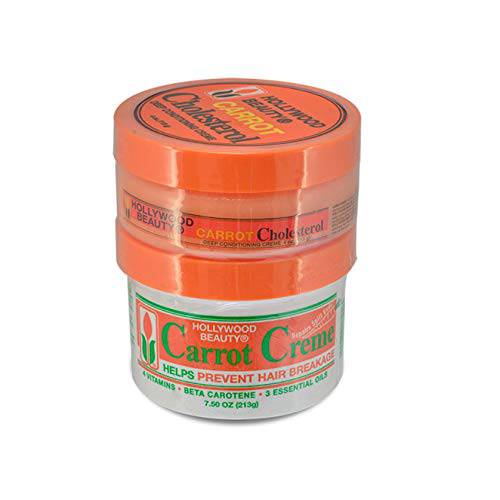 Hollywood Beauty Creme, Carrot, White , 7.5 Ounce