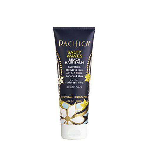 Pacifica Beauty, Salty Waves Beach Hair Styling Balm, Texturizing, Hydrating, Nourishing, Protection, and De-Frizzing, Wavy Hair Products, Paraben Free, Sulfate Free, Vegan & Cruelty Free