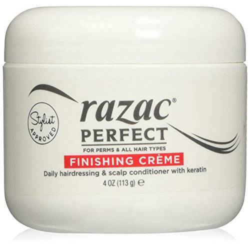 Razac Perfect for Perms Finishing Creme Daily Hairdressing and Scalp Conditioner, 4 Ounce