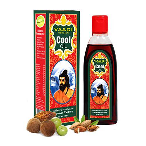 Vaadi Herbals Blend Of Triphala And Almond Herbal Oil Hair Treatment - Keeps The Hair Cool Helps In Growth - Relieves Headache - Reduces Body Ache - Prevents Premature Hair Fall - All Natural