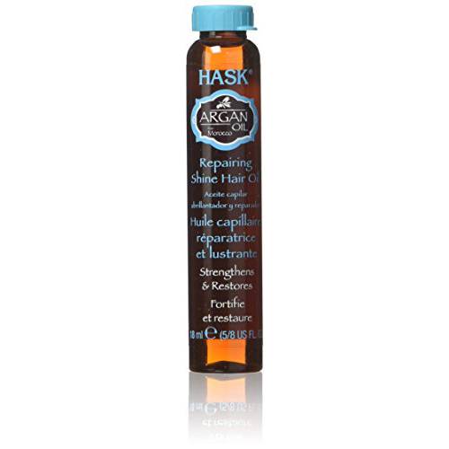 Hask Argan Oil Repairing Shine Hair Oil 5/8 oz (Pack of 12)