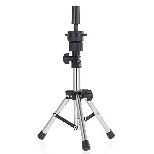 Wig Head Stand, Anself Mini Adjustable Wig stand Tripod,Hairdresser Table Training Head Stand