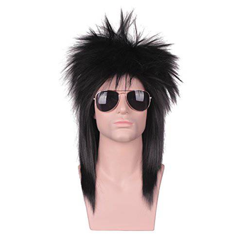 ColorGround Long Straight 80s Fashion Smart Rocker Style Wig