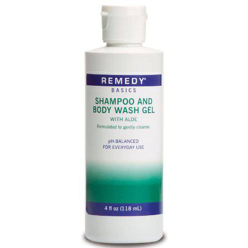 Medline MSC092SBW04H Remedy Basics Shampoo and Body Wash Gel, 4oz.