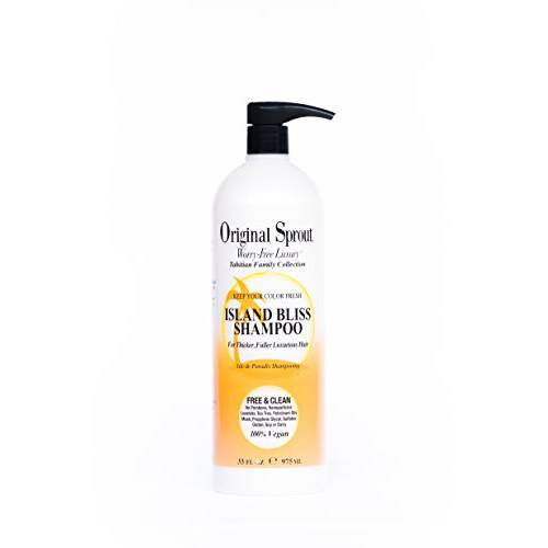 Original Sprout Island Bliss Shampoo.Sulfate-Free and Vegan Hair Care Shampoo. 33 Ounces