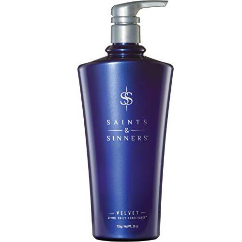 Saints & Sinners Velvet Divine Daily Conditioner for Dry, Damaged & Colored Treated Hair - Repair, Detangle, Eliminate Frizz (25 oz)