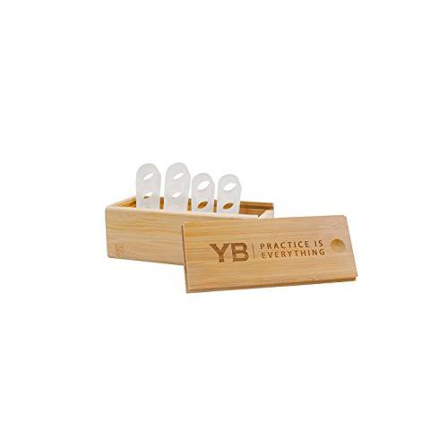 Toe Spreaders & Separators [official] Two Pairs in Stylish Wooden Box, Awesome Toes, Latex-Free Rubber Toe Stretchers Used for Nighttime, Yoga Practice & Running by YOGABODY