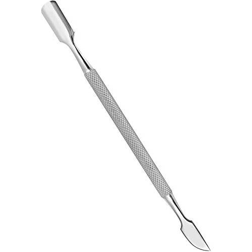 Cuticle Pusher and Cutter - Professional Grade Stainless Steel Cuticle Remover and Cutter - Durable Manicure and Pedicure Tool - for Fingernails and Toenails - by Utopia Care