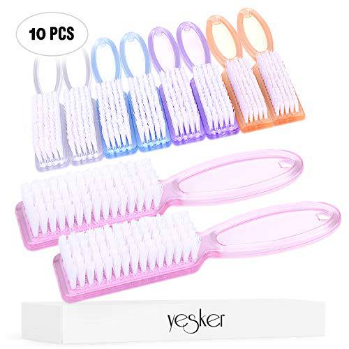 Yesker Handle Nail Hand Scrubbing Cleaning Brush-10 Pcs