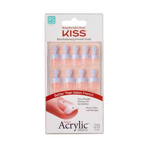 Kiss Products Salon Acrylic French Nail Kit, Dry Spell, 0.07 Pound