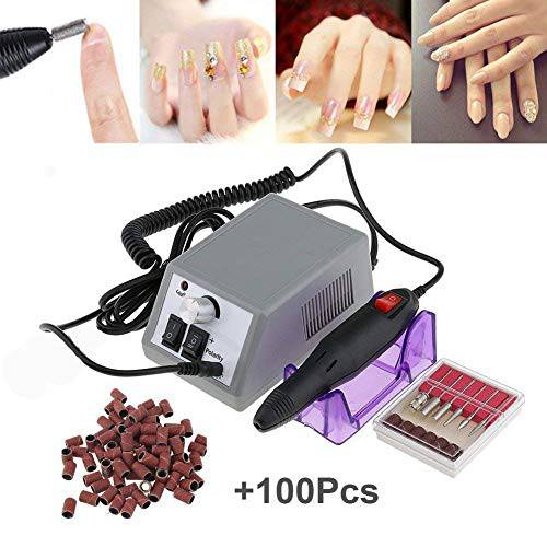 Electric Nail Drill Machine Nail File Drill Set Kit for Acrylic Nails, Gel Nail, Nail Art Polisher Sets Glazing Nail Drill Fast Manicure Pedicure by Buycitky