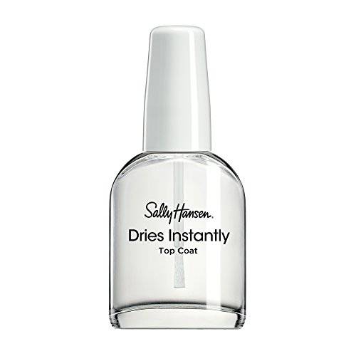 Sally Hansen Dries Instantly Top Coat Nail Polish for Women, No Fade, 0.45 Fl Oz, Top Coat for Nails, Fast Drying Nail Color Protection, Resists Smudging, Chipping, and Fading