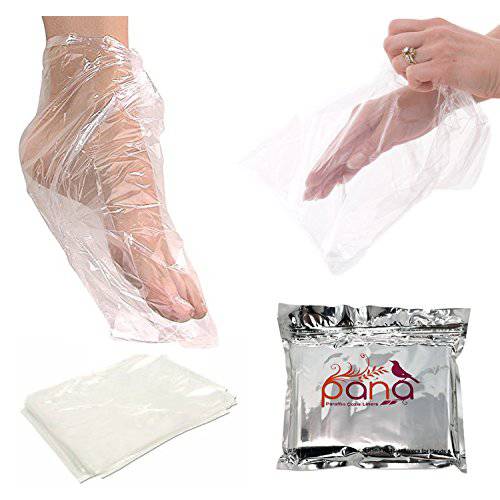 100 Counts - Pana Paraffin Wax Thermal Mitt Bath Liners for Hand or Foot Professional or Personal Use, 15 x 10 Inches