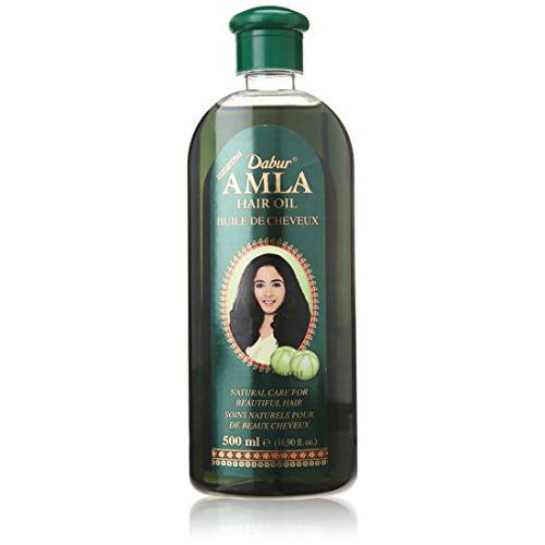 Dabur Amla Hair Oil - Amla Oil, Amla Hair Oil, Amla Oil for Healthy Hair and Moisturized Scalp, Indian Hair Oil for Men and Women, Bio Oil for Hair, Natural Care for Beautiful Hair (500ml)