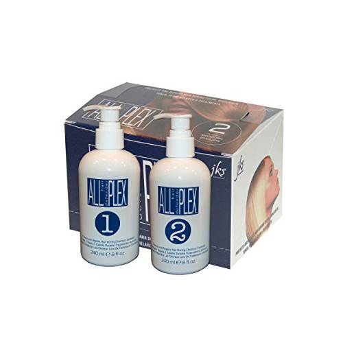 ALL hd PLEX bond treatment up to 80 application Italian formula Kit for Bleaching, Coloring, Perm and Relaxer application protection for All Hair Types, up to 80 Application Large Kit