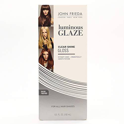 John Frieda Luminous Glaze Clear Shine Gloss, Anti-Fade, Color Enriching Gloss, Safe for Color Treated Hair, 6.5 Ounces