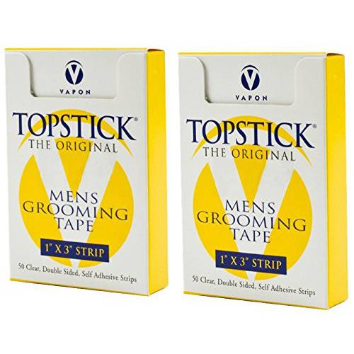 Vapon Topstick 1 X 3 - 50 Strips in each box (2 boxes) Hypo-Allergenic All Purpose Clear Double Tape