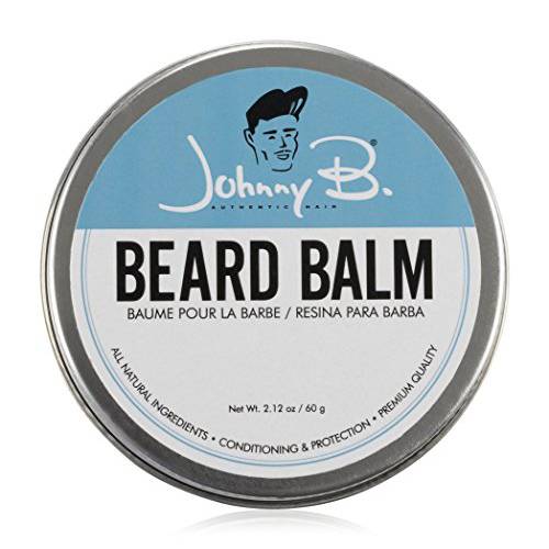 JOHNNY B. Professional Mens Professional Medium Weight Beard Balm 2.12 oz. Jar