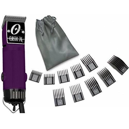 New Oster Classic 76 Purple Color Limited Edition Hair Clipper+10 PC Comb Set