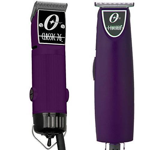 Oster Classic 76 Professional Clipper Purple Color + T-Finisher Pro