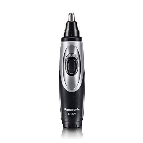 Panasonic Nose Hair Trimmer and Ear Hair Trimmer ER430K, Vacuum Cleaning System , Men’s, Wet/Dry, Battery-Operated