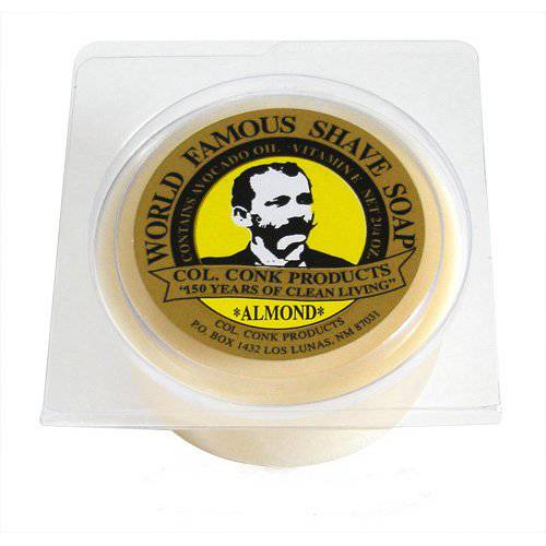 Col. Conk Almond Glycerine Shave Soap 2.25 oz