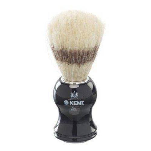 Kent VS60 Natural Badger Bristle Black Socket Shaving Brush for Men for Safety Razor, Shaving Razors for Men. Perfect Lather Shaving Brush for Shave Cream, Shaving Soap. Kent Luxury Shaving Since 1777