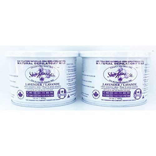 Sharonelle Natural Lavendar Soft Wax for Sensitive Skin in 14 oz. - 2 cans