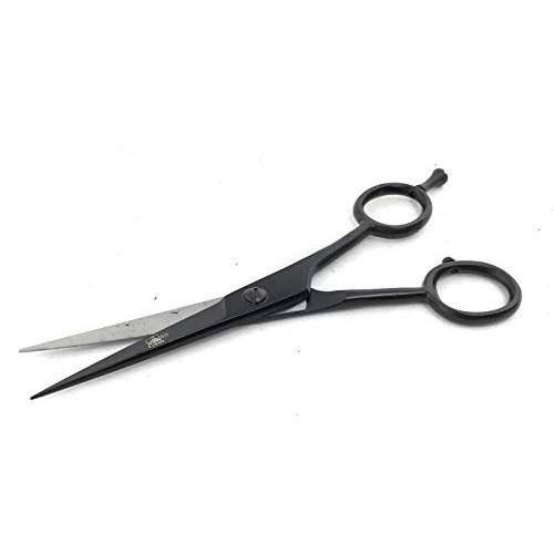 G.B.S Professional Hair Scissors Coated Black Trimming, Durable - Cutting and Styling Scissors with Tension Adjustment, Rust Resistant – Hair Dressing, Salon: Handcrafted, Japanese Steel