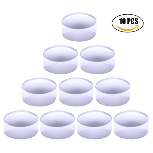 Biutee 10Pcs 2.8cm Clear Jelly Silicone Nail Stamper Head Manicure Nail Art Stamp Stamping Head Tools (10pcs)