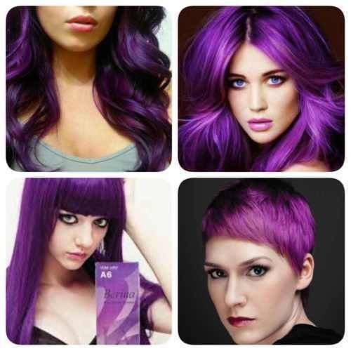 Berina New Professional Permanent Hair DYE Color Cream Purple Violet A6