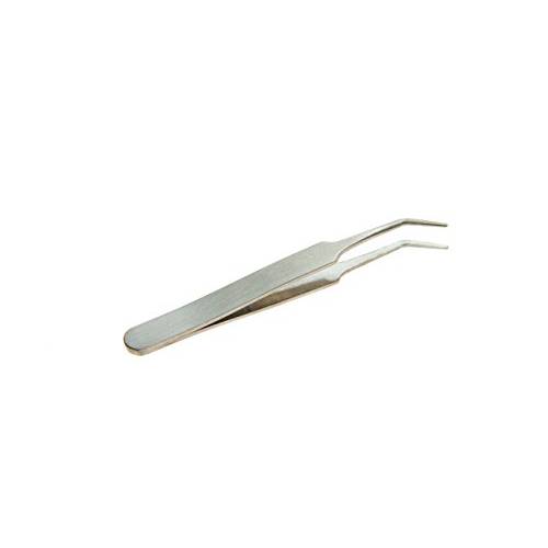 SE Stainless Steel Micro Tweezers with Curved Tip - 563TW-CH