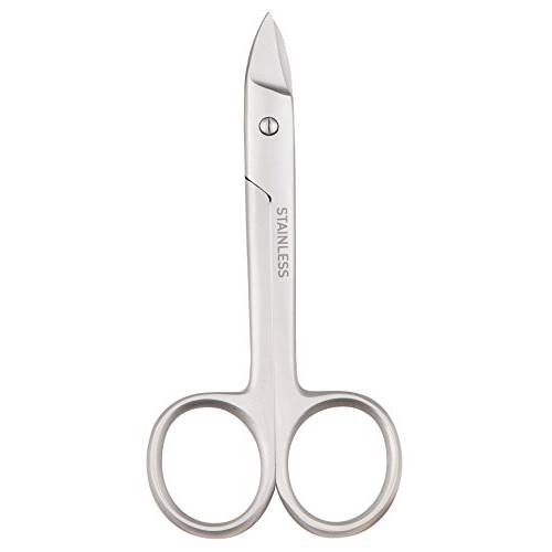 Titania Germany Toe Nail Scissors - One Sided Straight Serrated Edge - Easy Use No Slip Trimming for Acrylic Fingernails & Toenails - Pack of 1