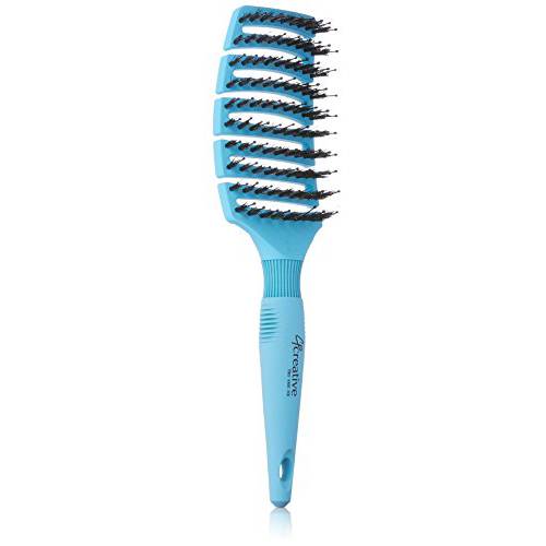 Creative Hair Brushes Boar & Pin Bristle, Blue