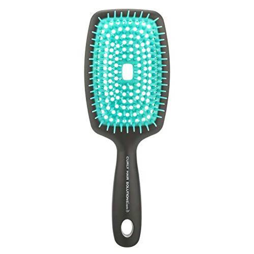 Curl Keeper The Original FLEXY BRUSH (Turquoise) For Detangling and Curl Clumping