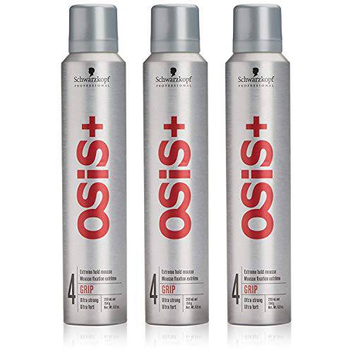 OSiS+ GRIP Extreme Hold Mousse, 7 Ounce (Pack of 3)