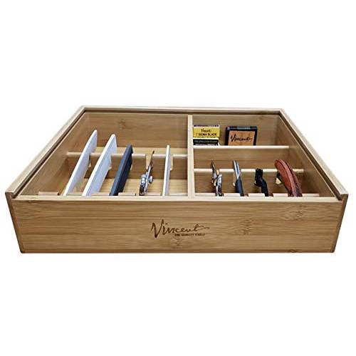 Vincent Countertop Tray Station Organizer CRS (for Combs, Razors, & Shears)
