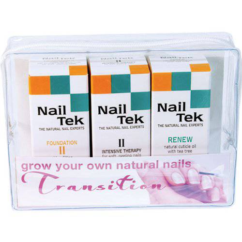 Nail Tek Nail Recovery Kit, Cuticle Oil, Strengthener, Ridge Filler - Restore Damaged Nails in 3 Steps