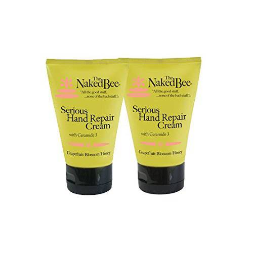 The Naked Bee Grapefruit Blossom Honey with Ceramide 3 Serious Hand Repair Cream Lotion - 2 Pack