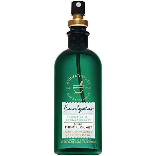 Bath & Body Works Aromatherapy Eucalyptus 5-in-1 Essential Oil Mist, 5.3 Fl Oz