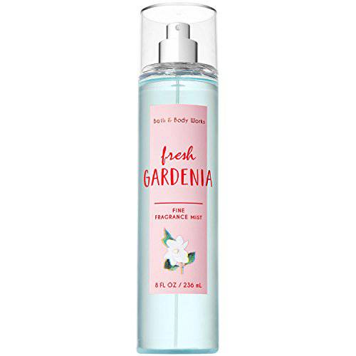 Bath and Body Works FRESH GARDENIA Fine Fragrance Mist 8 Fluid Ounce (2018 Edition)