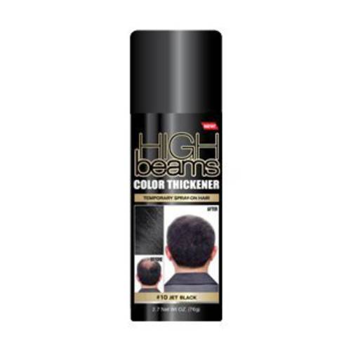 High Beams Color Thickener Temporary Spray-On Hair - Jet Black 2.7 oz (3 pack)
