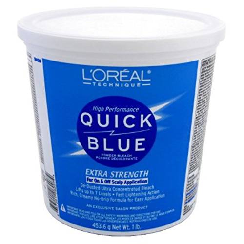 Loreal Quick Blue Powder Bleach Extra Strength 1Lb. (473ml) (2 Pack)