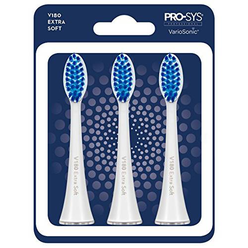 PRO-SYS VarioSonic V180 Extra Soft Replacement Heads, Pack of 3. Also fits Burst Brush