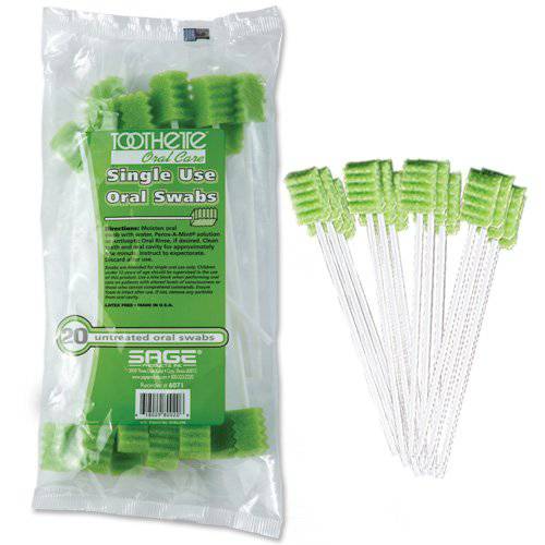TOOTHETES UNTREATED 20CT SWABS -SP Pack of 20