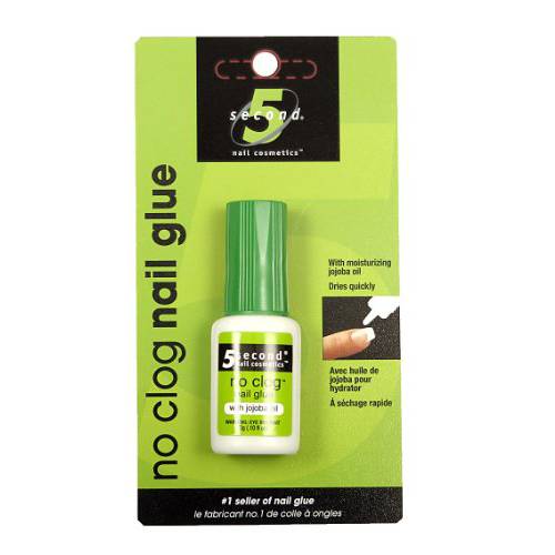 5 Second Nail No-clog Nail Glue, 3-Gram (Pack of 4)